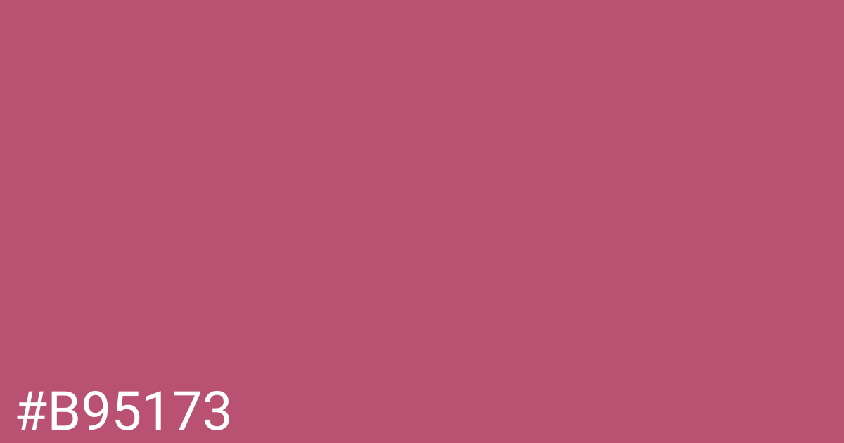 Hex color #b95173 graphic