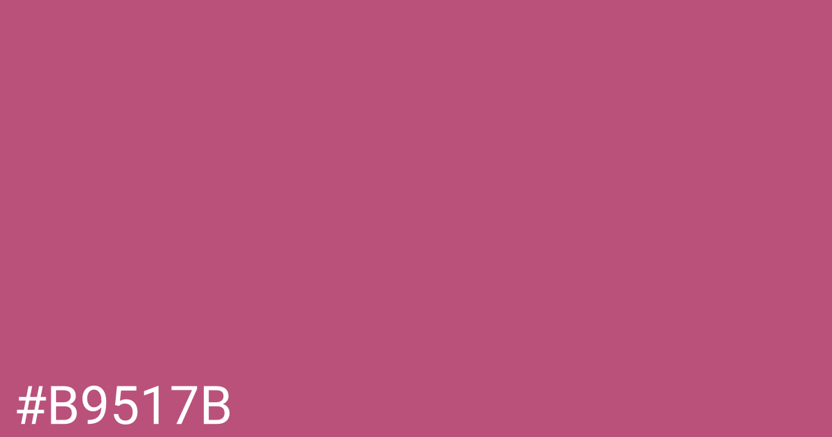 Hex color #b9517b graphic