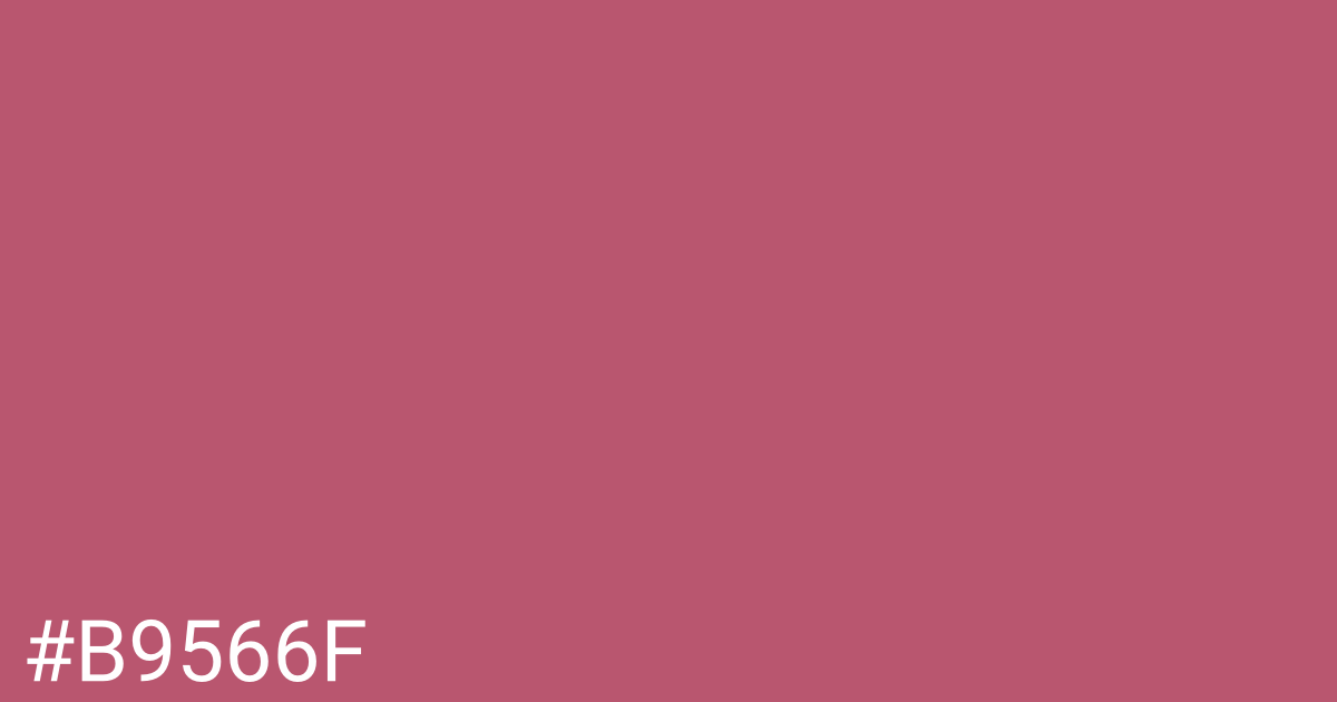 Hex color #b9566f graphic