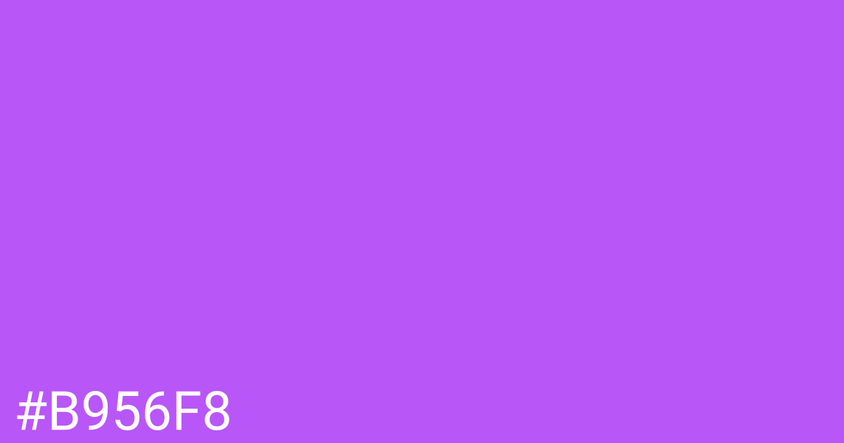 Hex color #b956f8 graphic