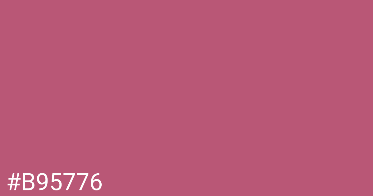 Hex color #b95776 graphic