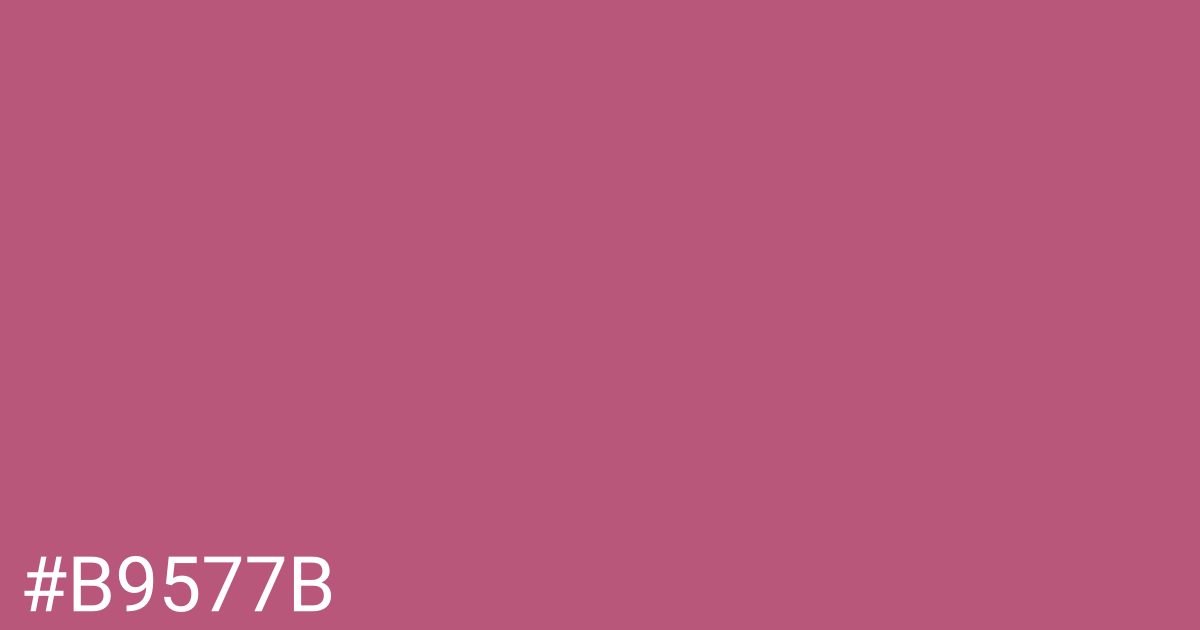 Hex color #b9577b graphic