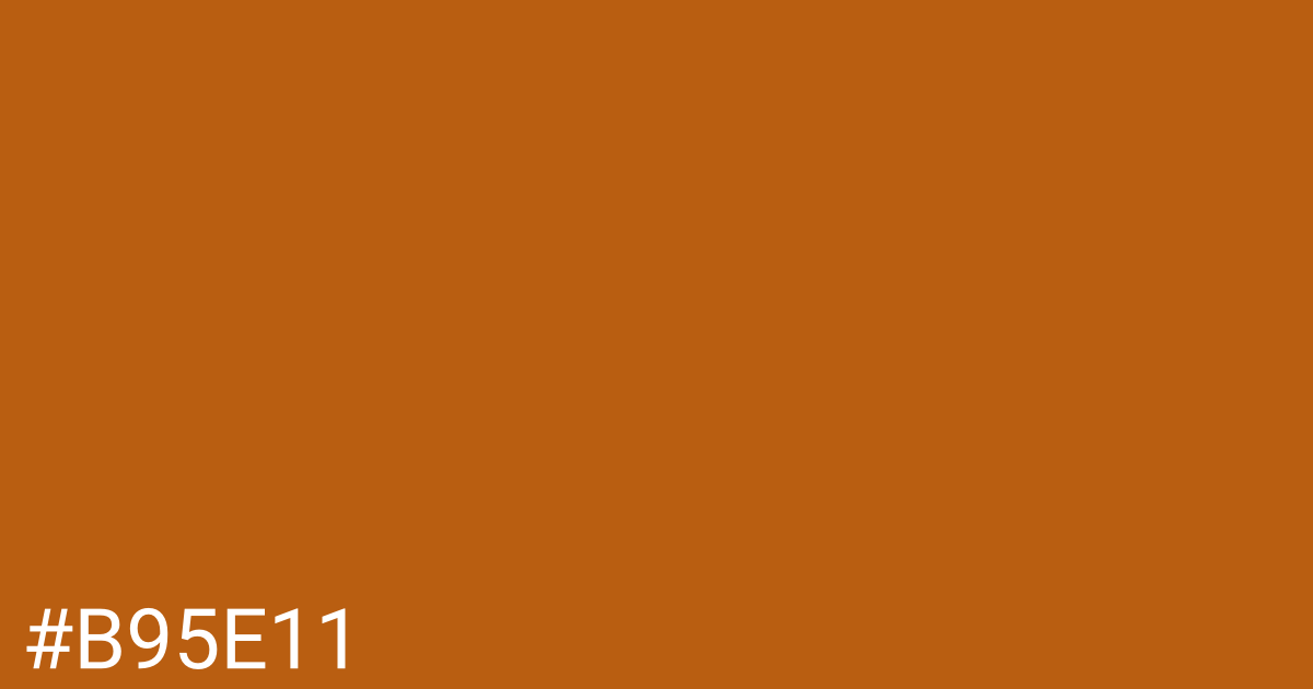 Hex color #b95e11 graphic