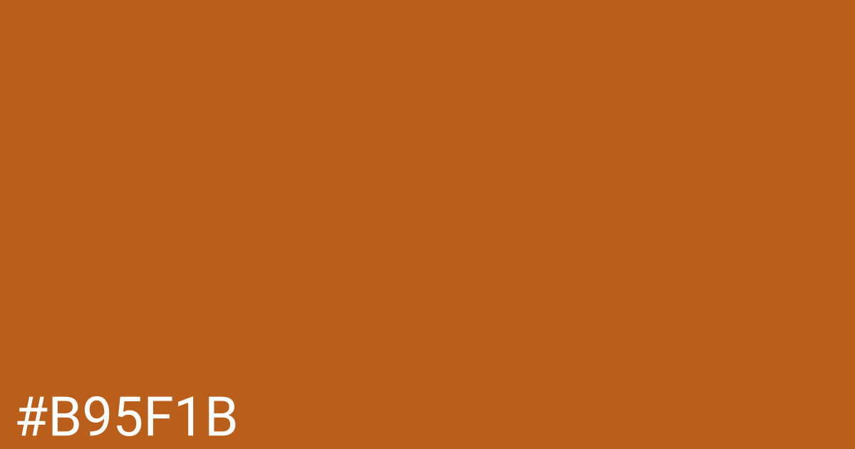 Hex color #b95f1b graphic