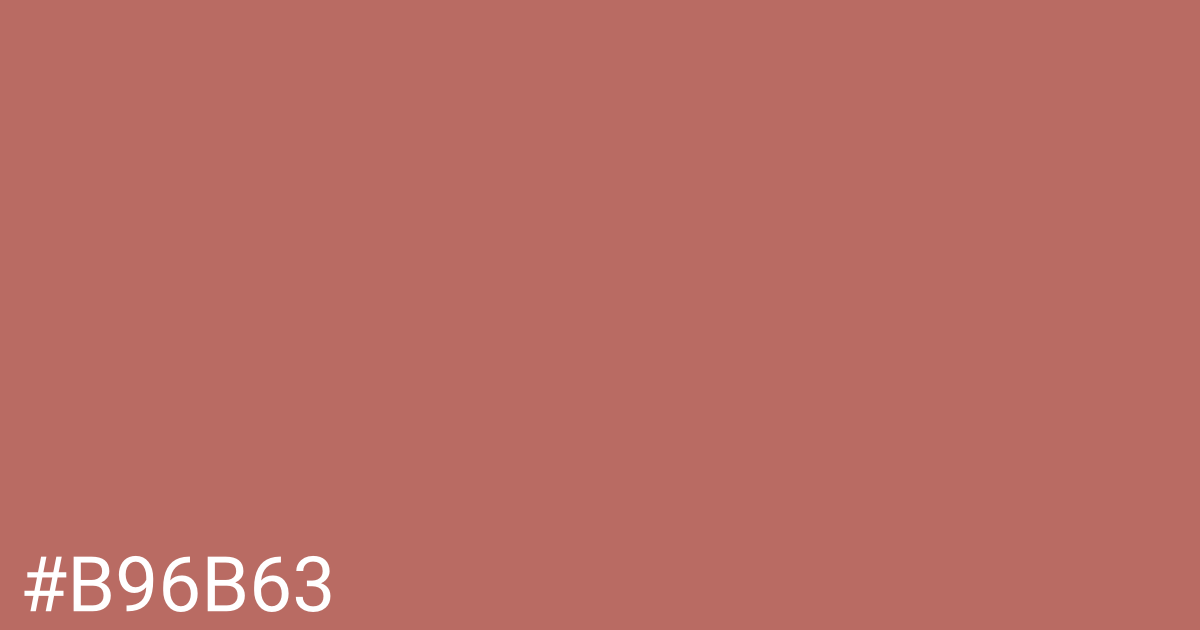 Hex color #b96b63 graphic