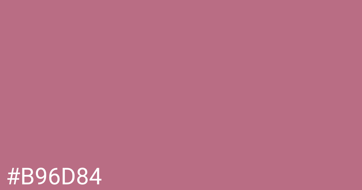 Hex color #b96d84 graphic