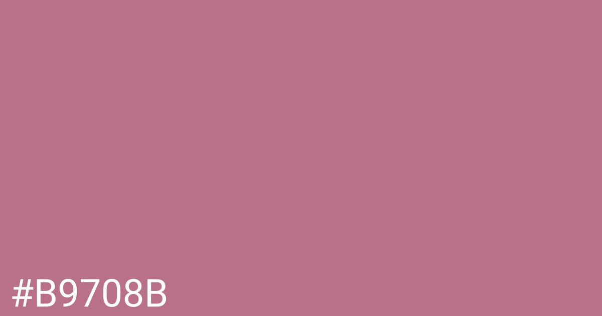 Hex color #b9708b graphic