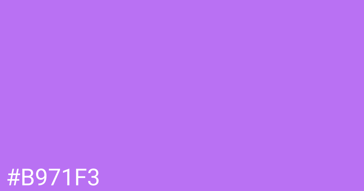 Hex color #b971f3 graphic