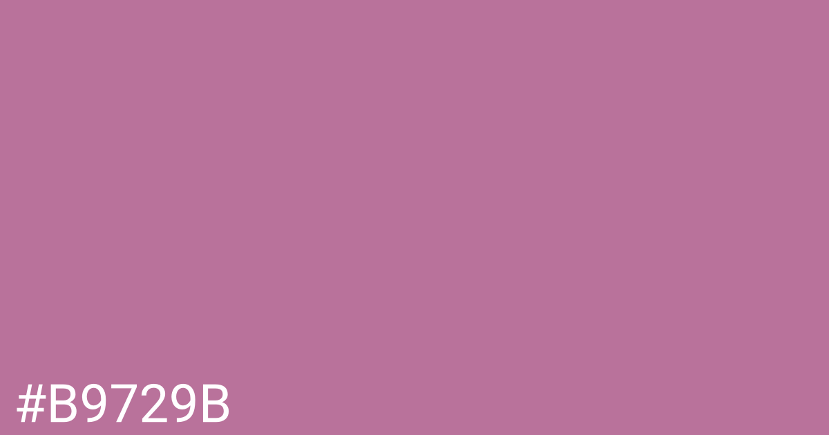 Hex color #b9729b graphic