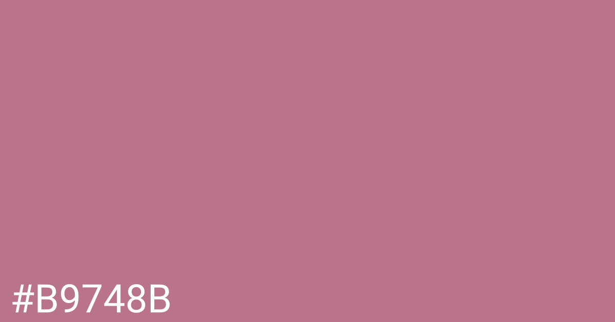 Hex color #b9748b graphic