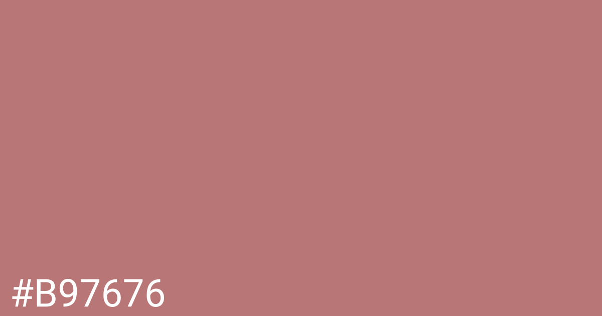 Hex color #b97676 graphic