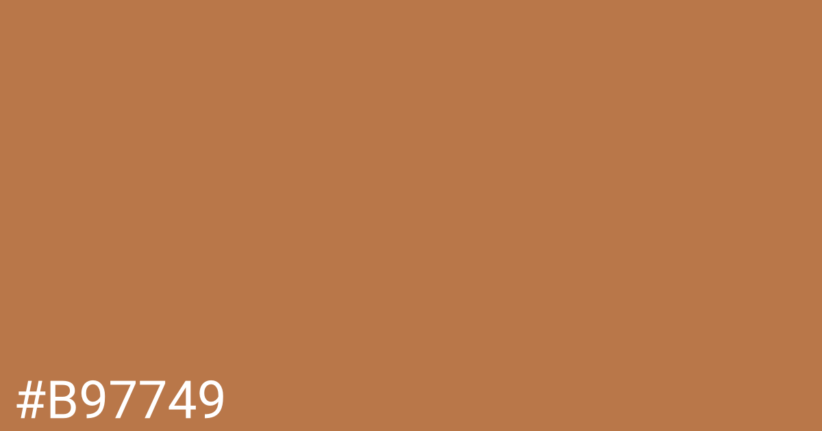 Hex color #b97749 graphic