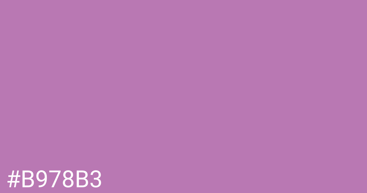 Hex color #b978b3 graphic