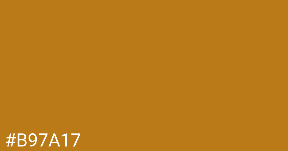 Hex color #b97a17 graphic