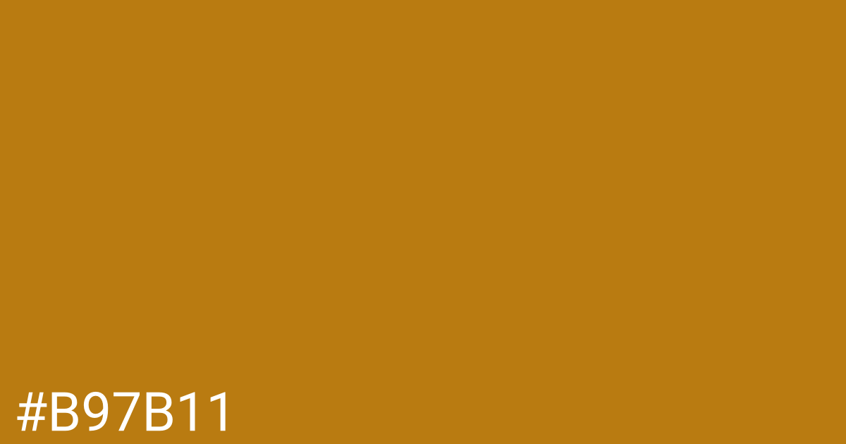 Hex color #b97b11 graphic