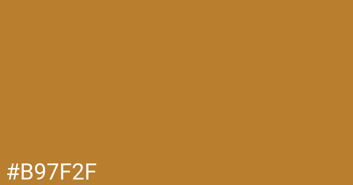 Hex color #b97f2f graphic