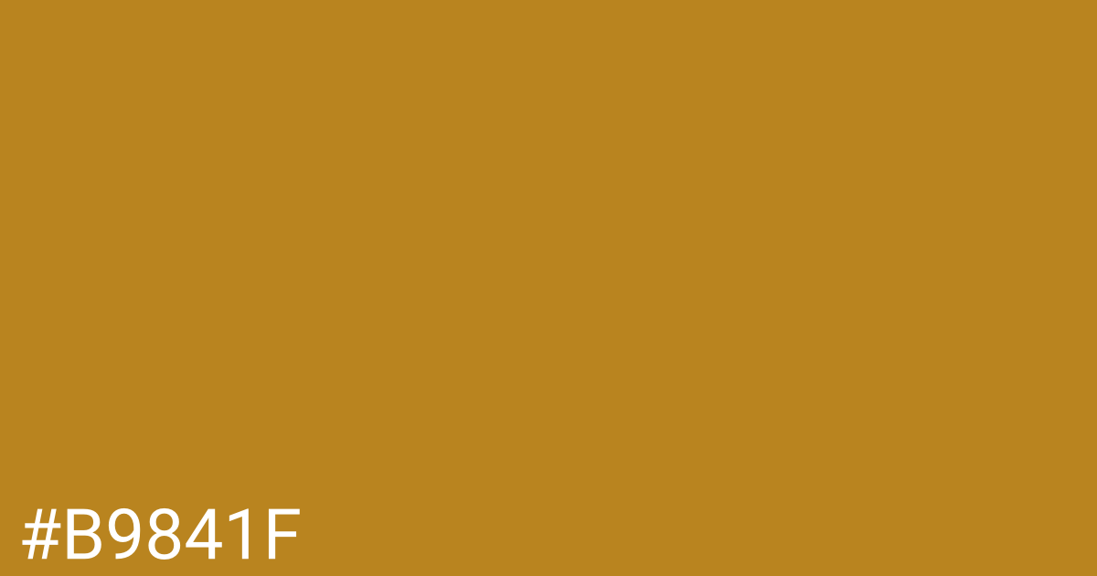 Hex color #b9841f graphic
