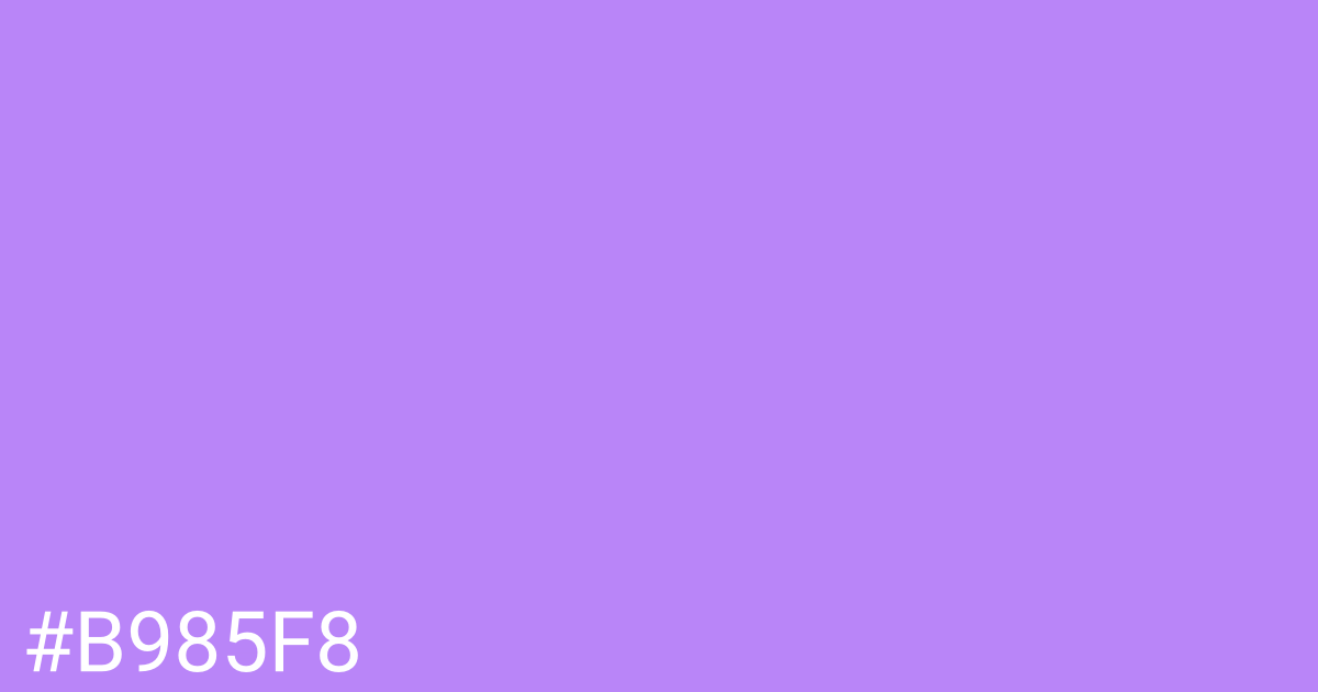 Hex color #b985f8 graphic