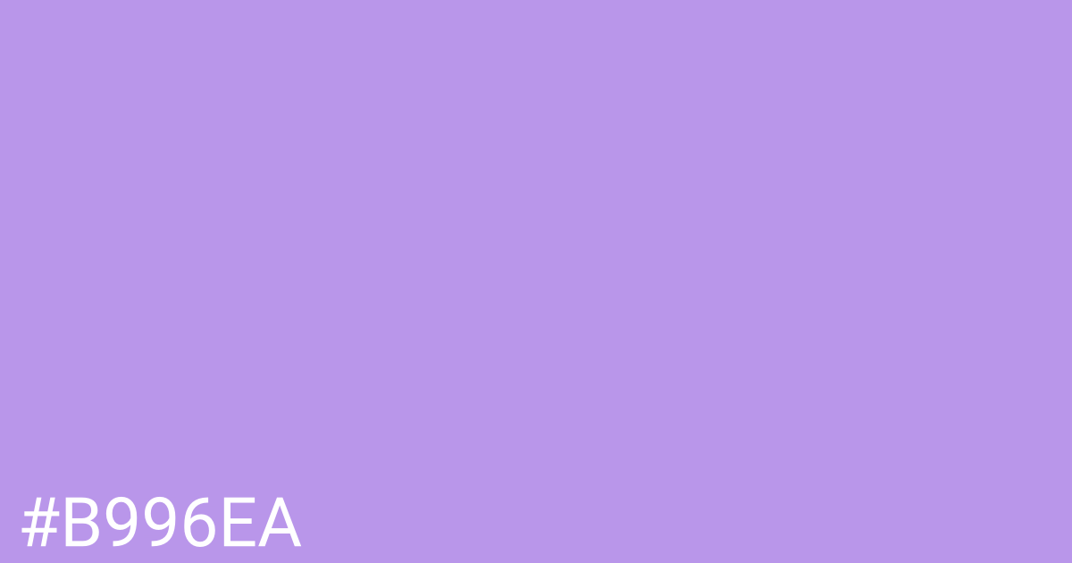 Hex color #b996ea graphic