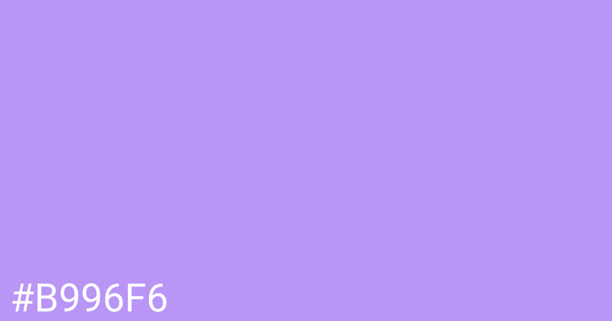 Hex color #b996f6 graphic