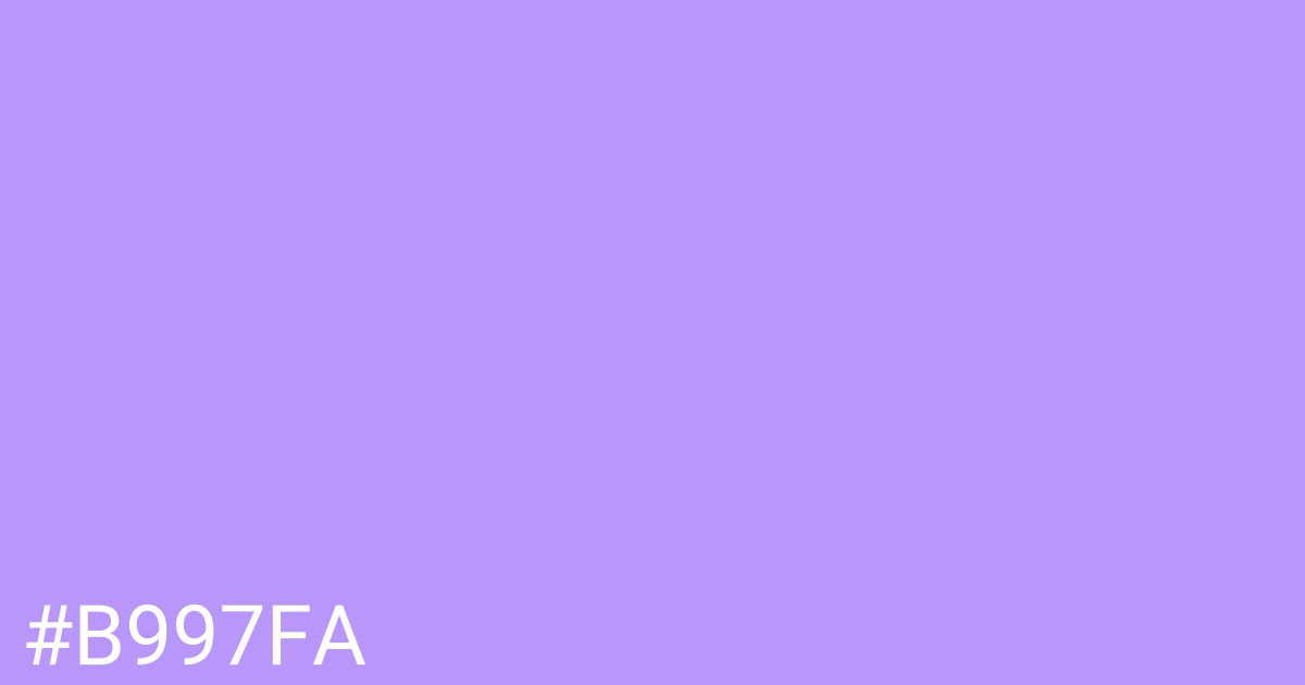 Hex color #b997fa graphic