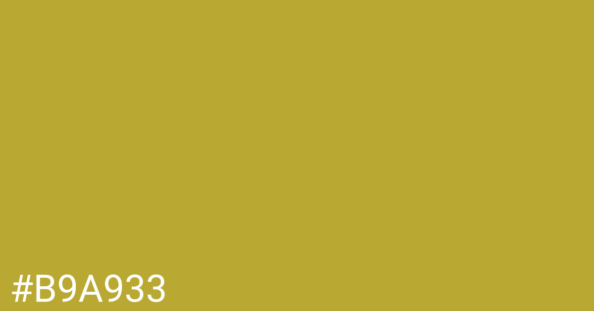 Hex color #b9a933 graphic