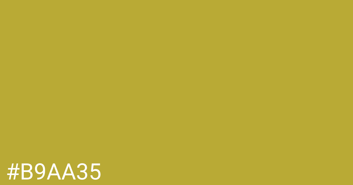 Hex color #b9aa35 graphic