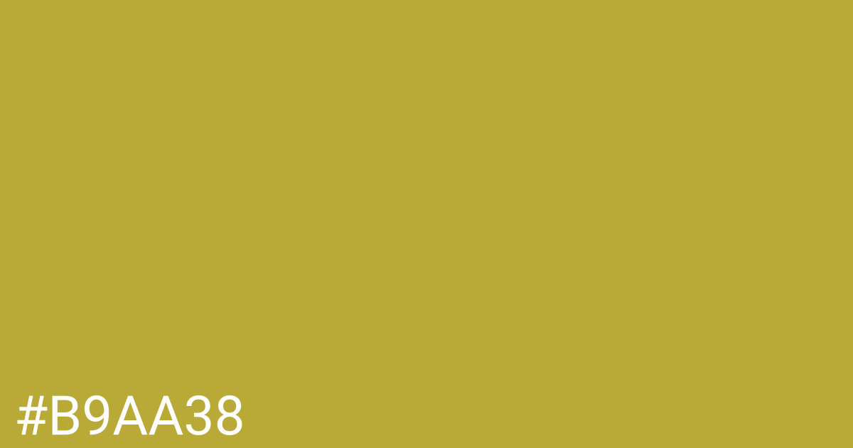 Hex color #b9aa38 graphic