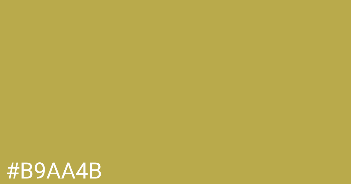 Hex color #b9aa4b graphic