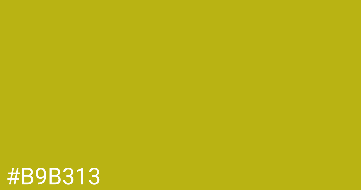 Hex color #b9b313 graphic