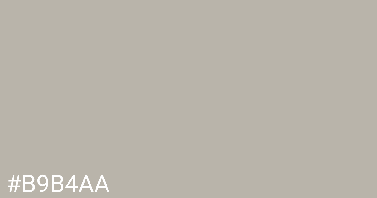 Hex color #b9b4aa graphic