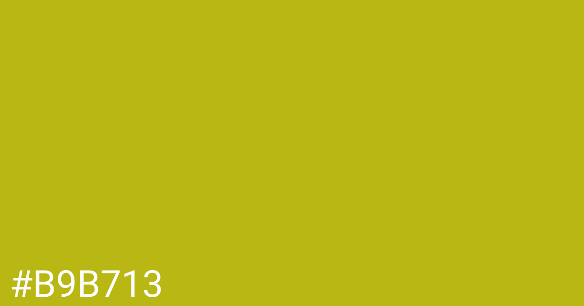 Hex color #b9b713 graphic