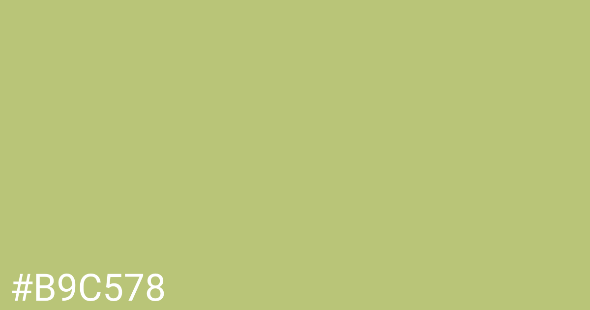 Hex color #b9c578 graphic