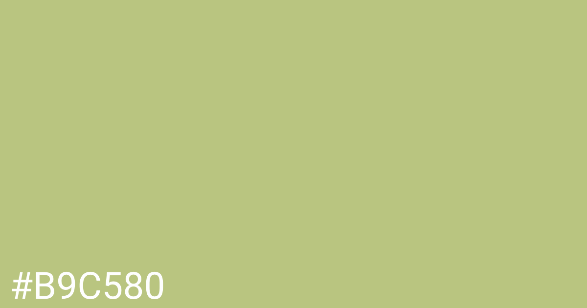 Hex color #b9c580 graphic