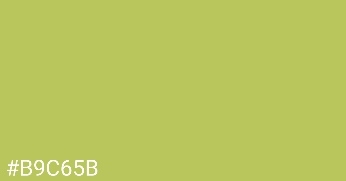 Hex color #b9c65b graphic