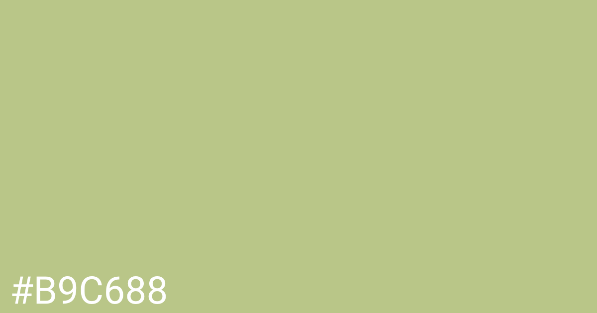 Hex color #b9c688 graphic