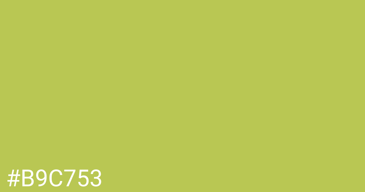 Hex color #b9c753 graphic