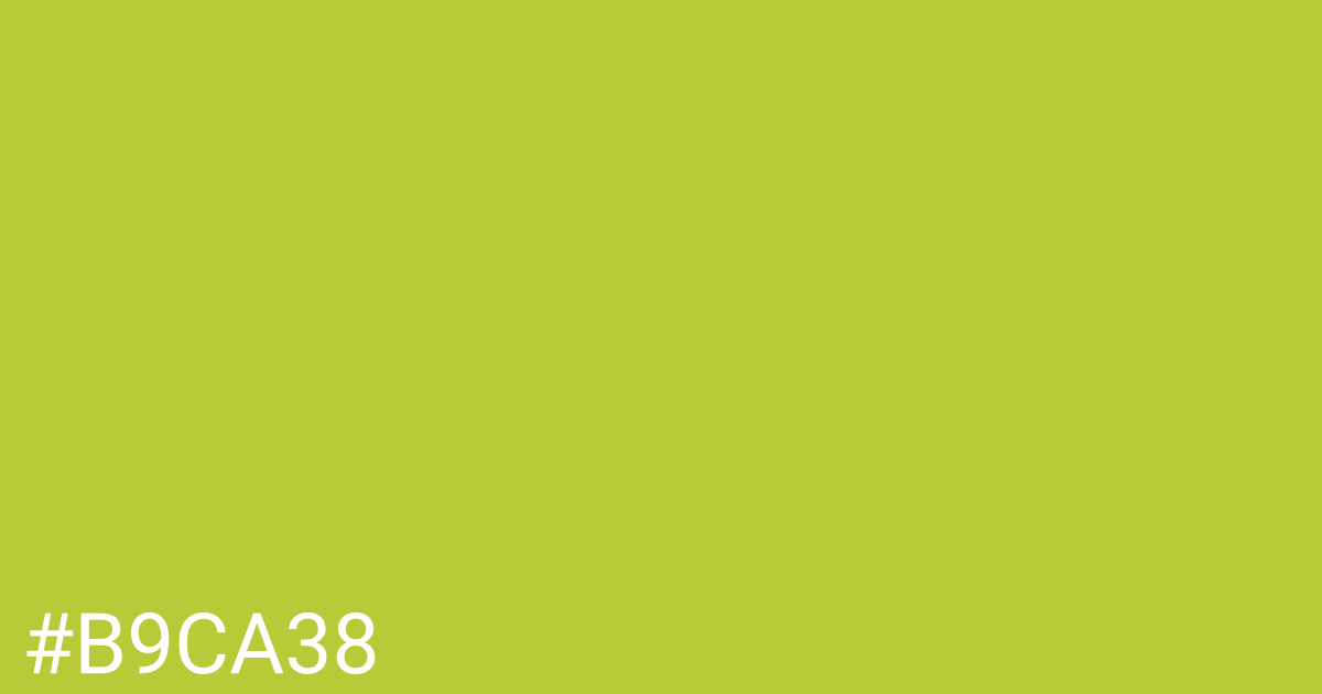 Hex color #b9ca38 graphic