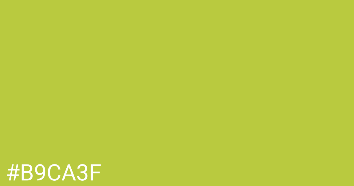 Hex color #b9ca3f graphic