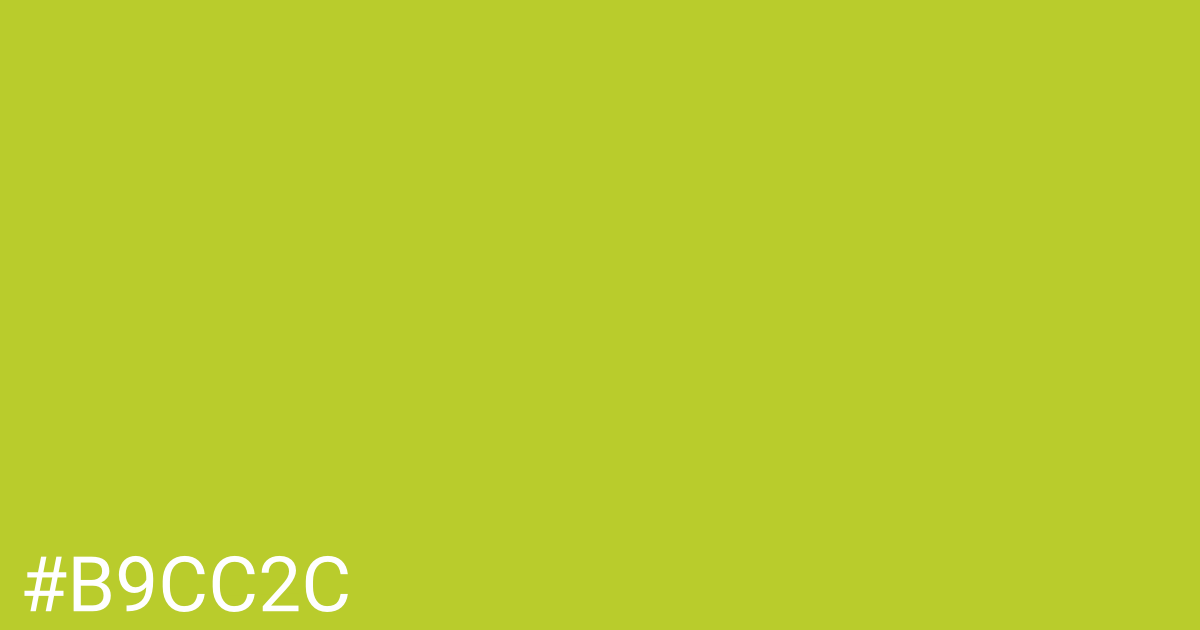 Hex color #b9cc2c graphic