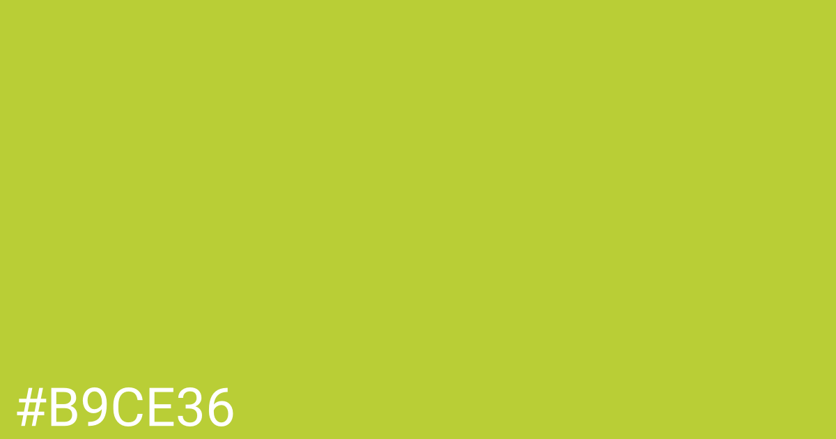 Hex color #b9ce36 graphic