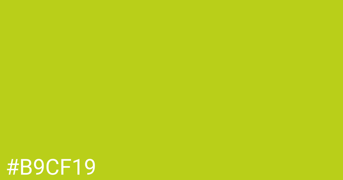 Hex color #b9cf19 graphic