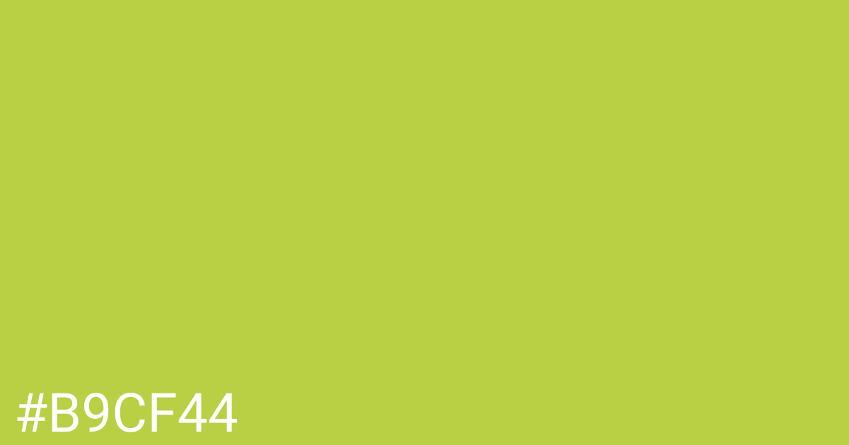 Hex color #b9cf44 graphic