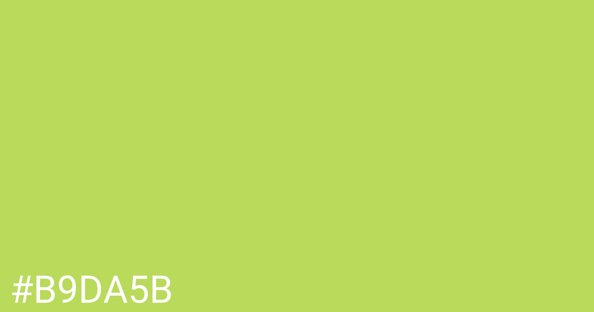 Hex color #b9da5b graphic