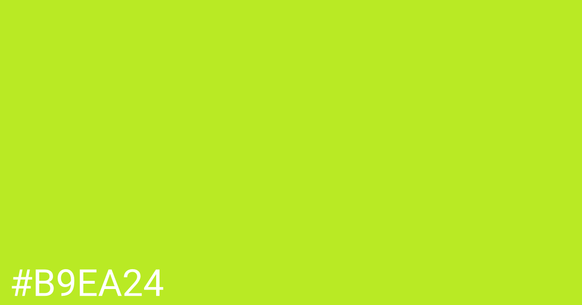 Hex color #b9ea24 graphic