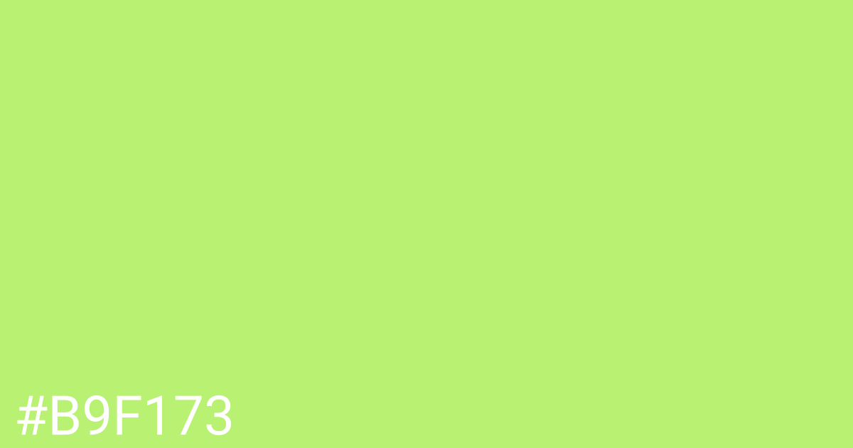 Hex color #b9f173 graphic