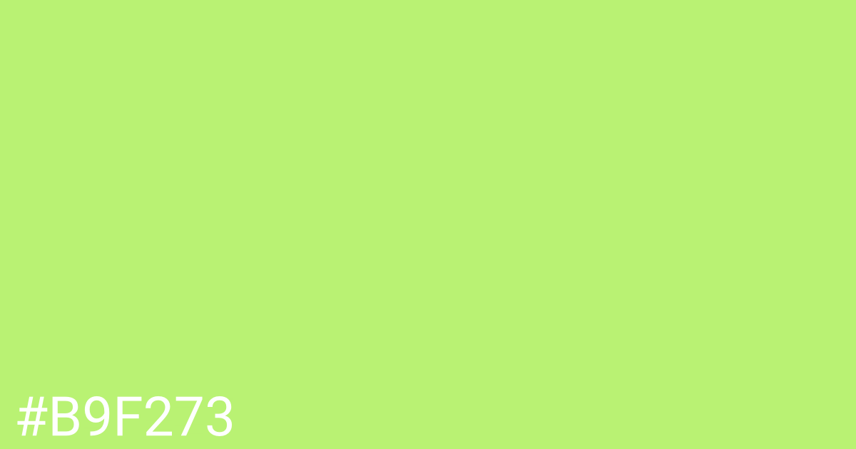 Hex color #b9f273 graphic