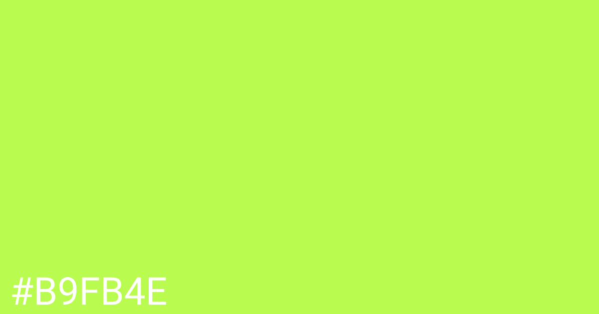 Hex color #b9fb4e graphic