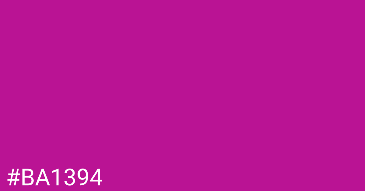 Hex color #ba1394 graphic