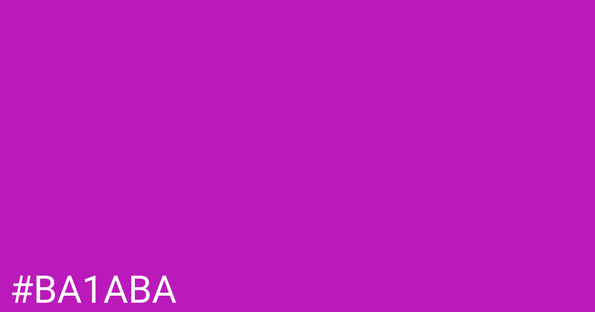 Hex color #ba1aba graphic